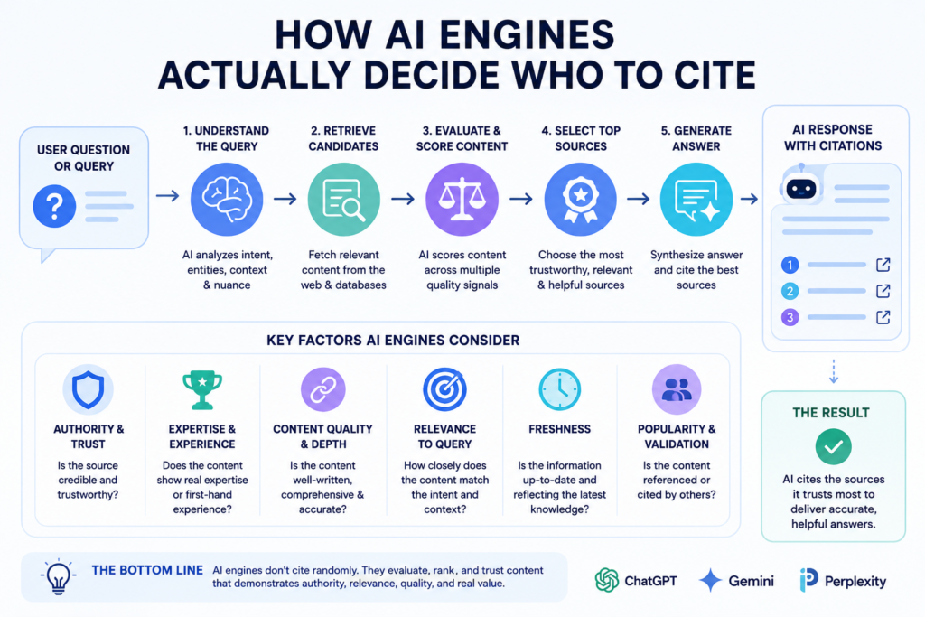 How AI Engines Actually Decide Who to Cite
