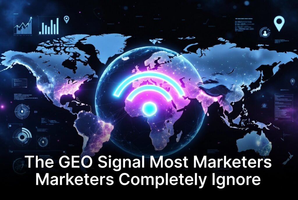 The GEO Signal Most Marketers Completely Ignore